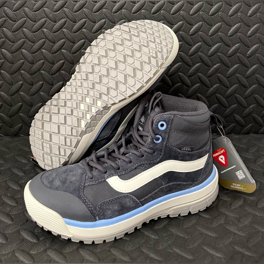 Vans UltraRange EXO Hi MTE-1 Asphalt Grey Blue Boots Mens Size 5 Womens Size 6.5
